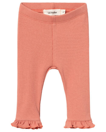 Lil Atelier Gago Dia Slim Leggings Canyon Clay 56 Cm