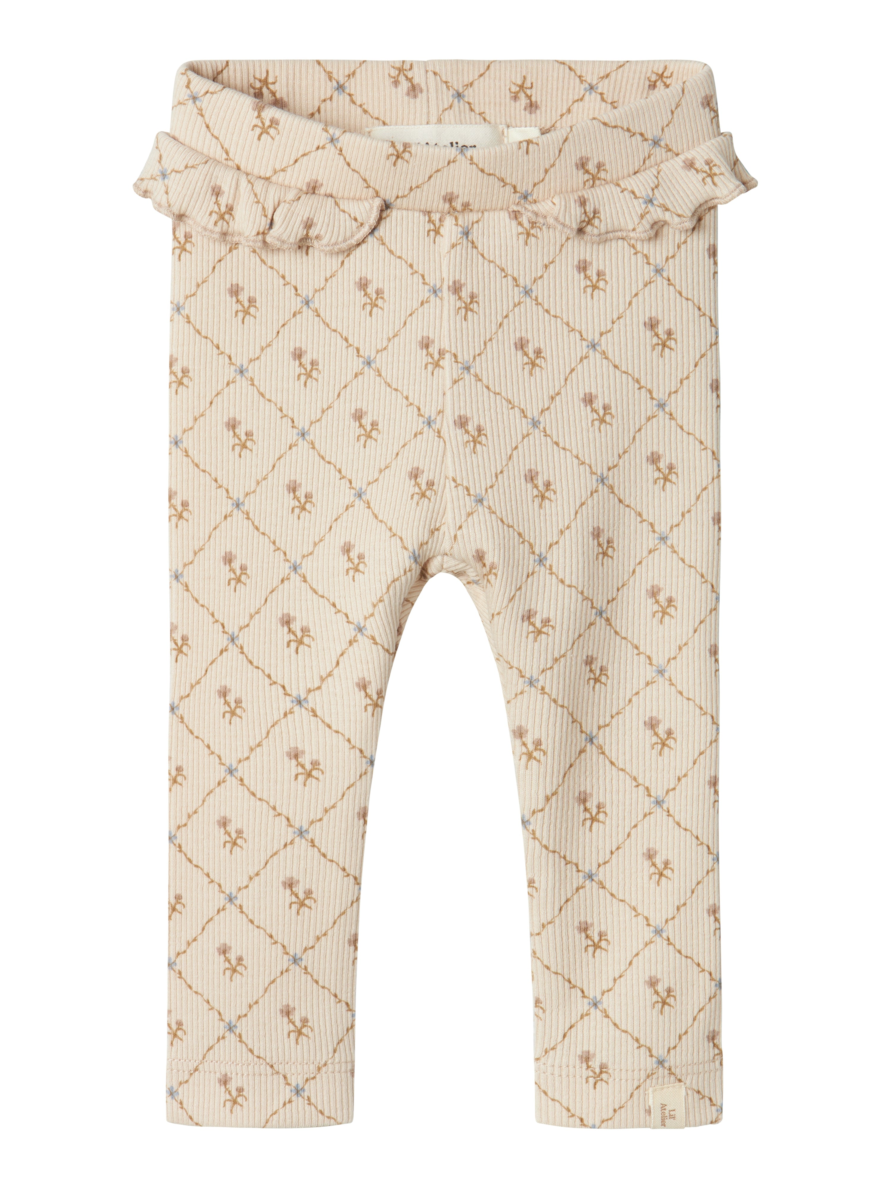 Lil Atelier Gago Kef Slim Leggings Gray Morn 56 Cm