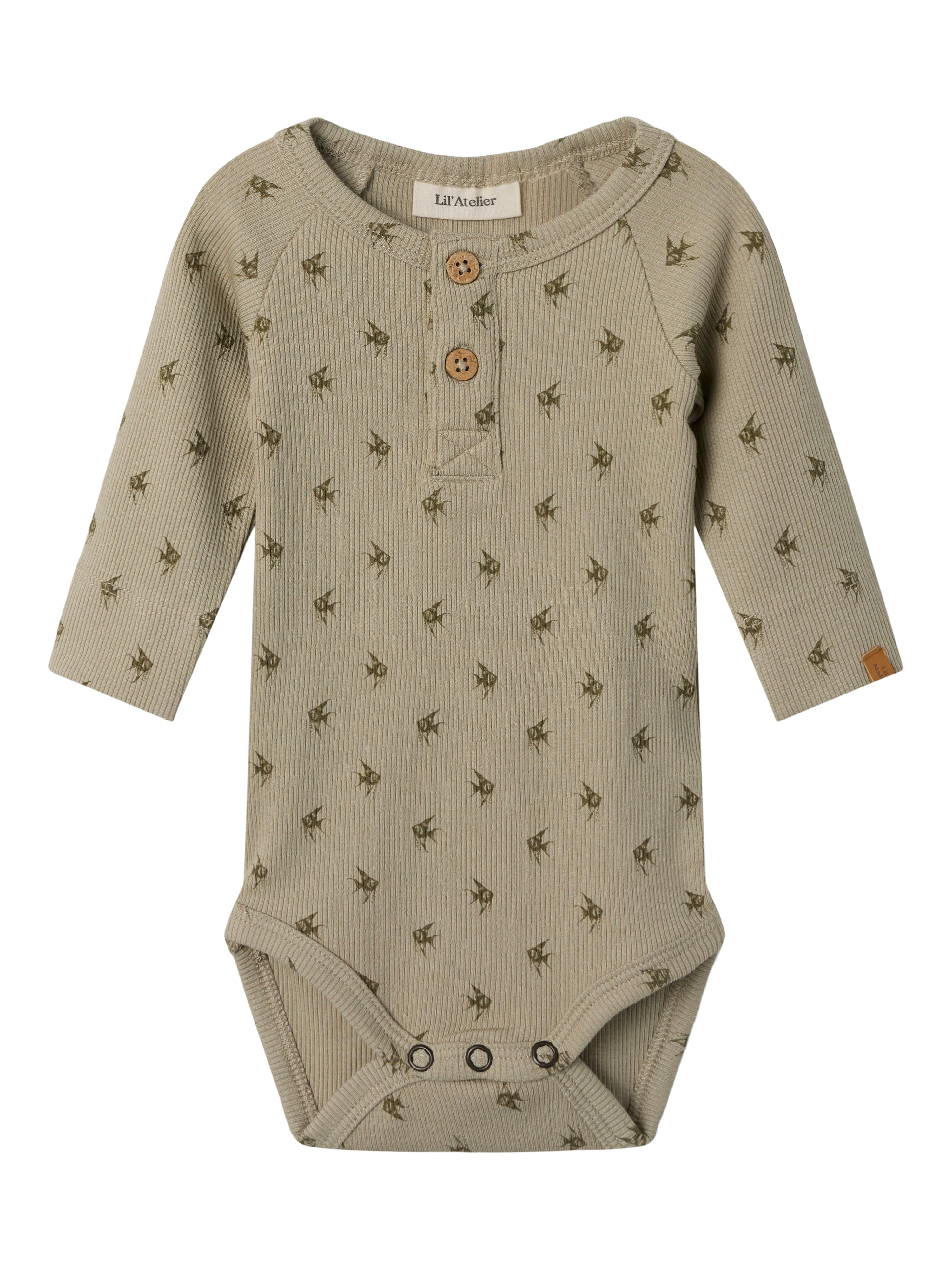 Lil Atelier Gago Kip Slim Body Moss Gray 56 Cm