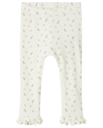 Lil Atelier Gago Kny Slim Leggings Coconut Milk 56 Cm