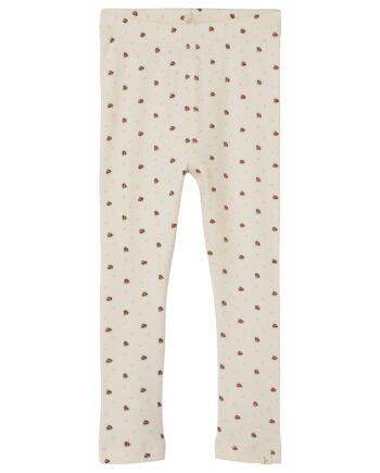 Lil Atelier Gago Kye Slim Leggings Med Mariehøne Whitecap Gray 92 Cm