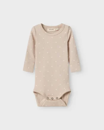 Gago Langærmet Slim Body Gray Morning Med Hjerter 56