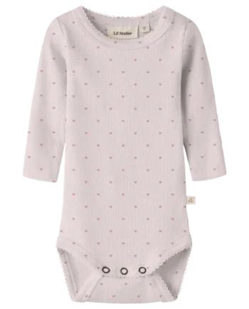 Lil  Atelier Gago Langærmet Body Slim Hushed Violet 68