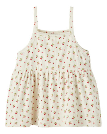 Lil Atelier Gago Loose Strapp Top Med Jordbær Turtledove 92 Cm