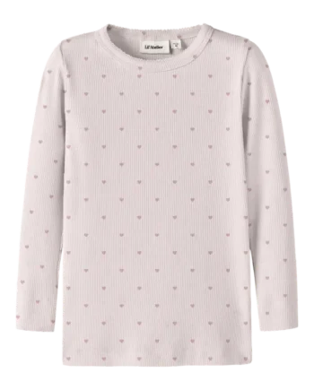 Lil  Atelier Gago Slim Langærmet Top Hushed Violet 98