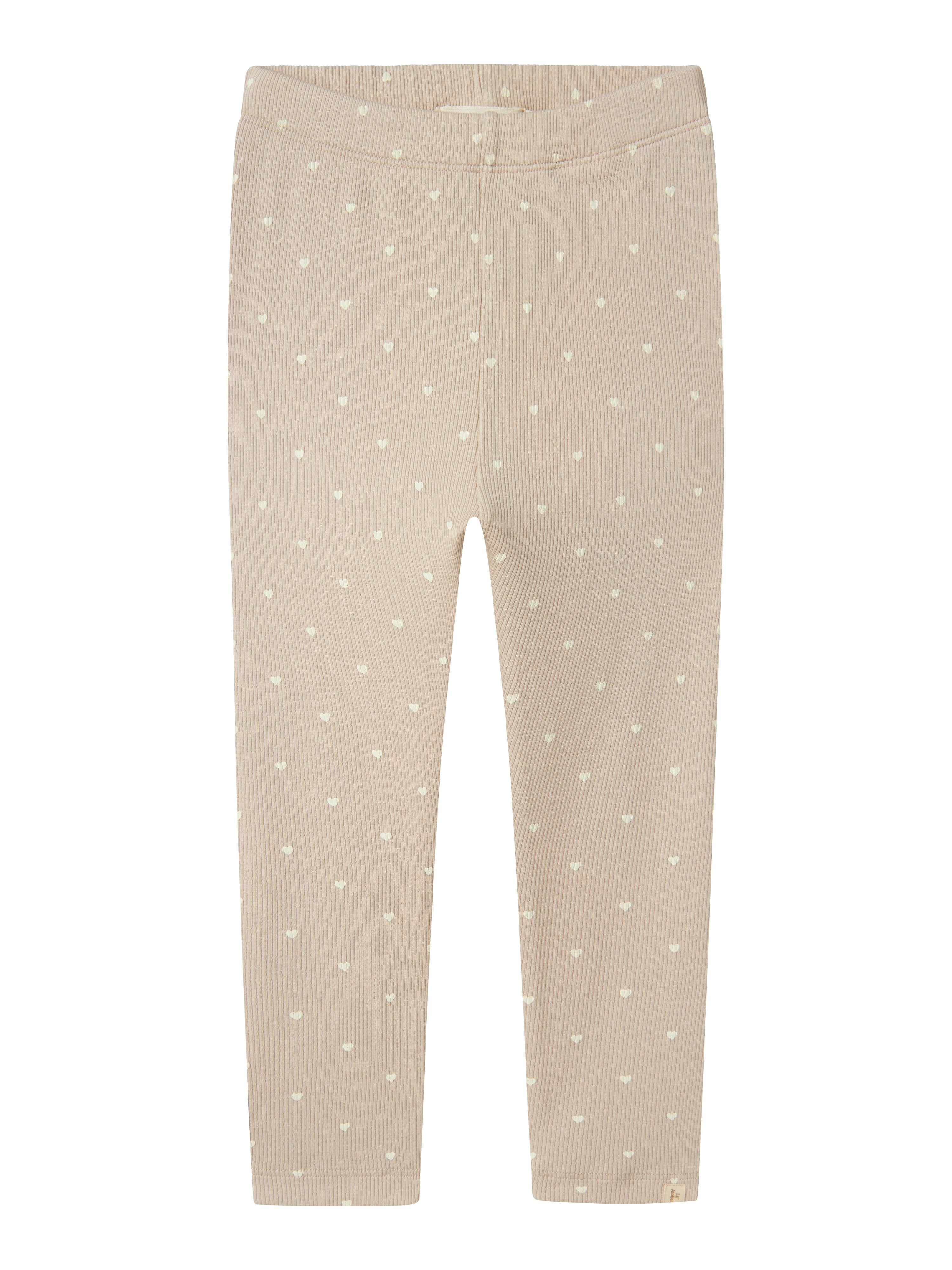 Lil Atelier Gago Slim Leggings Med Hjerter Gray Morn Heart 92 Cm