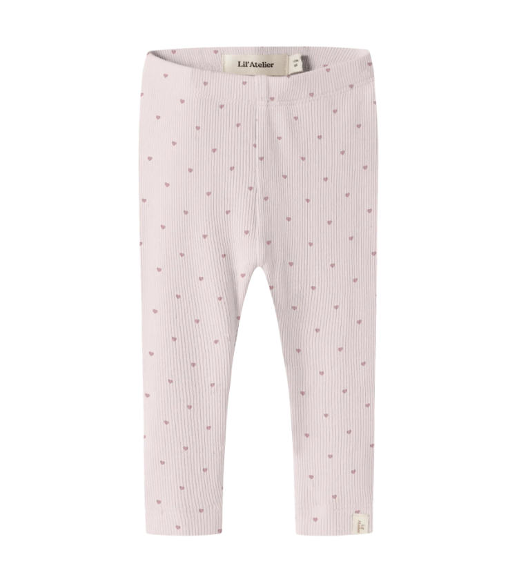 Lil Atelier Gago Slim Leggings Noos Hushed Violet Heart 56 Cm