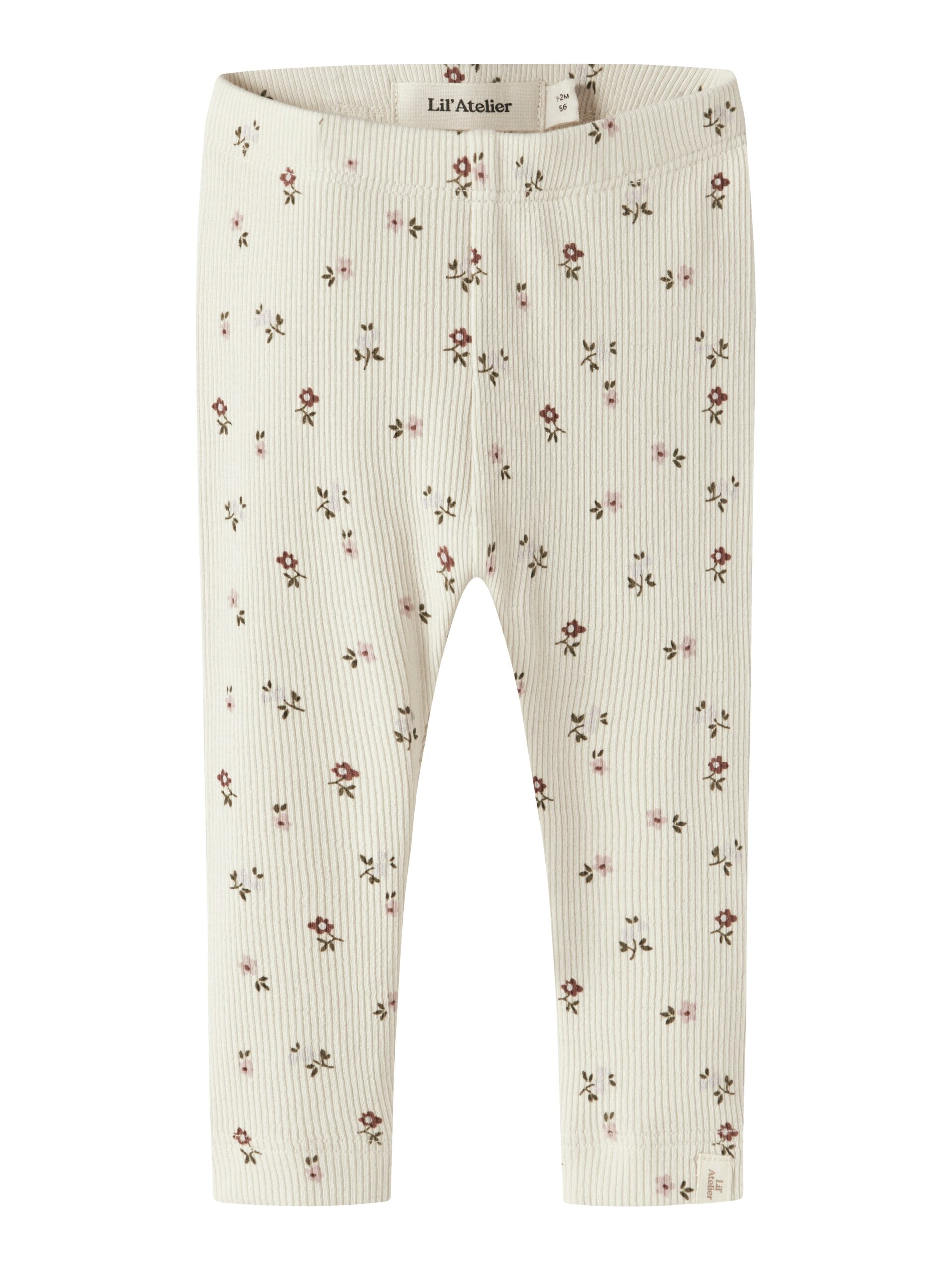 Lil Atelier Gago Slim Leggings Noos Turtledove Flower 56 Cm