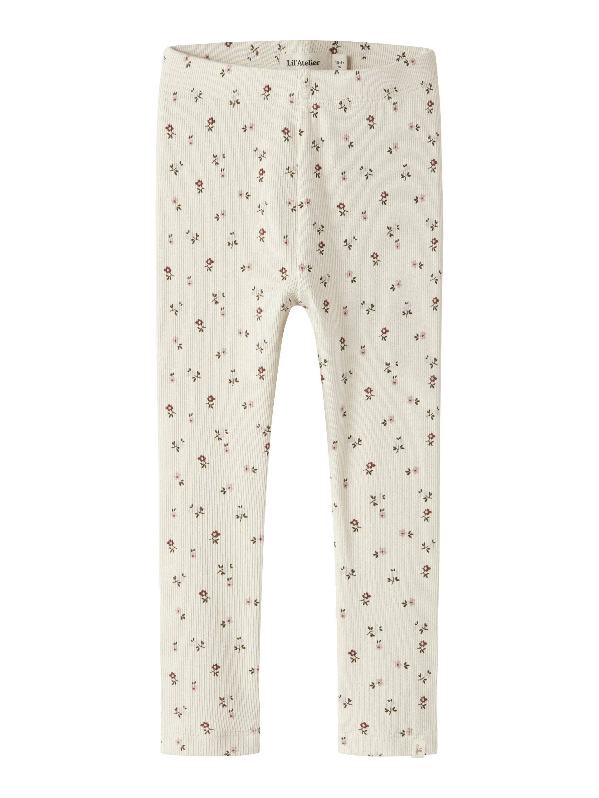 Lil Atelier Gago Slim Leggings Noos Turtledove Flower 92 Cm