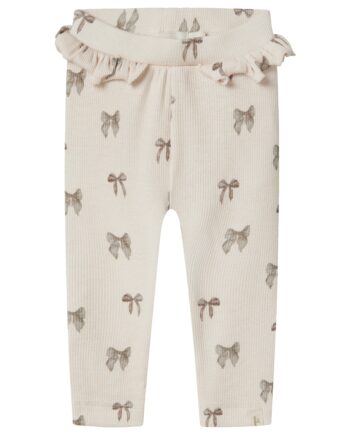 Lil Atelier Gavo Efi Slim Leggings Noos Silver Peony Bow 56 Cm