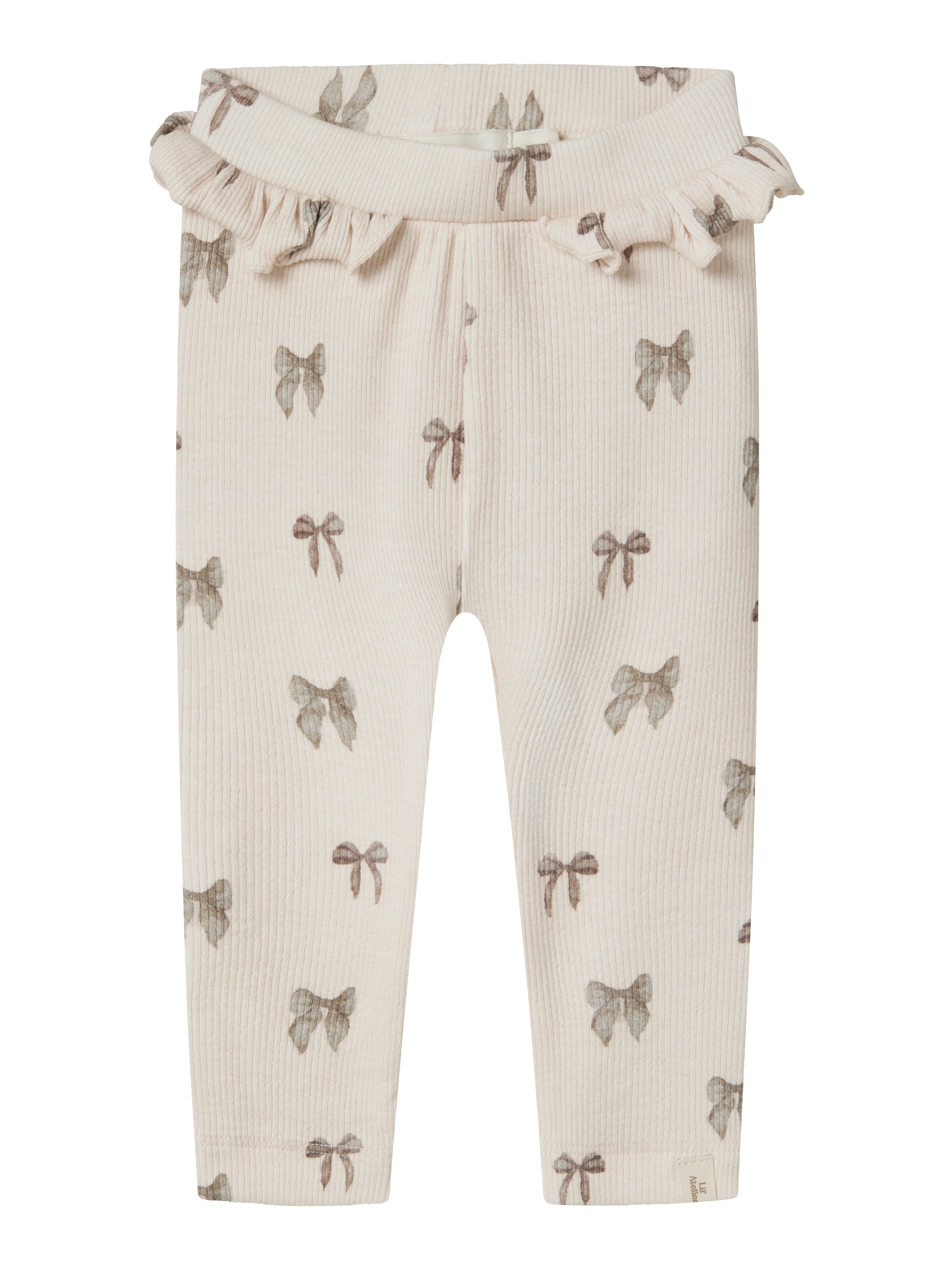 Lil Atelier Gavo Efi Slim Leggings Noos Silver Peony Bow 56 Cm