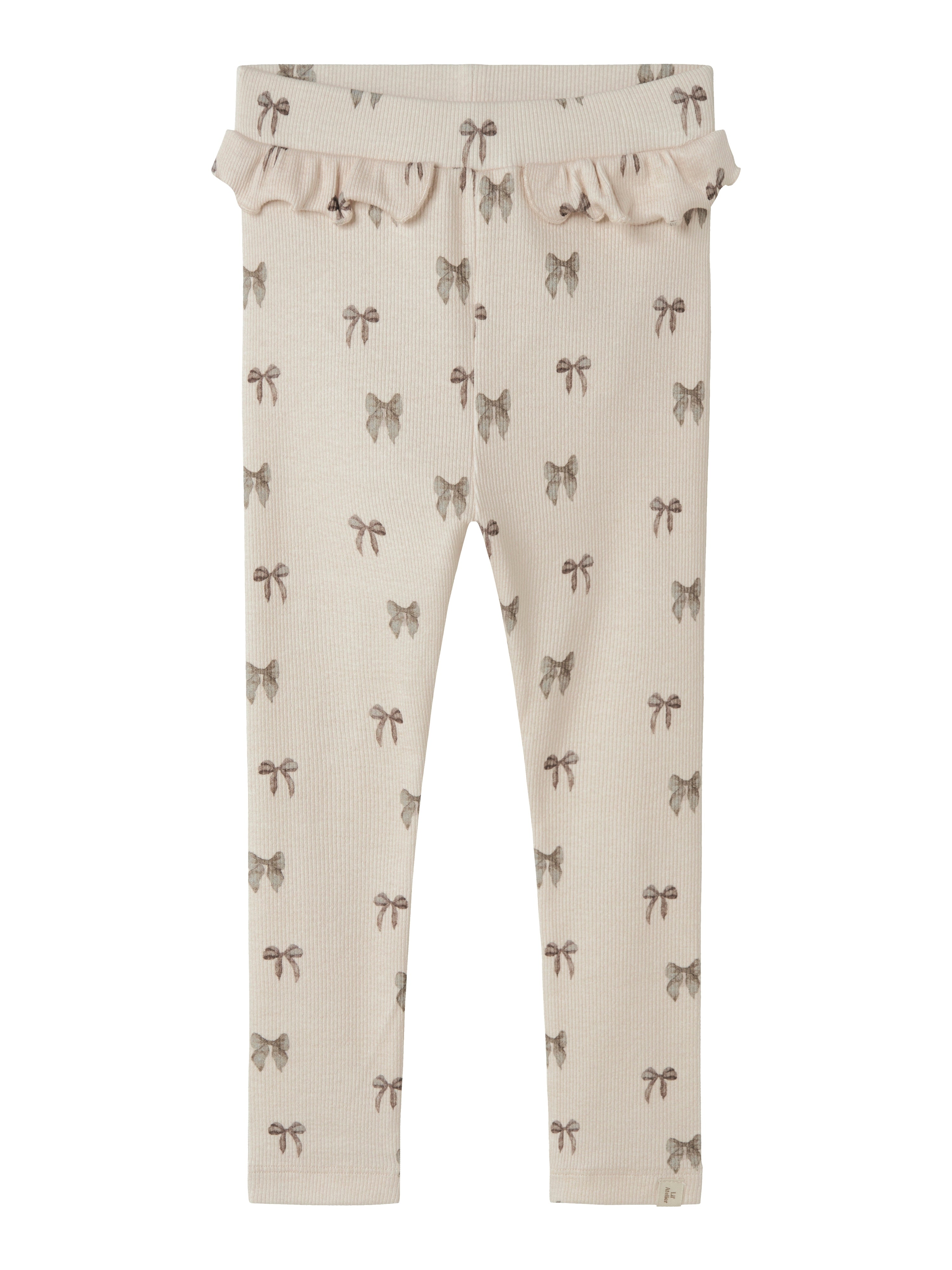 Lil Atelier Gavo Efi Slim Leggings Noos Silver Peony Bow 92 Cm