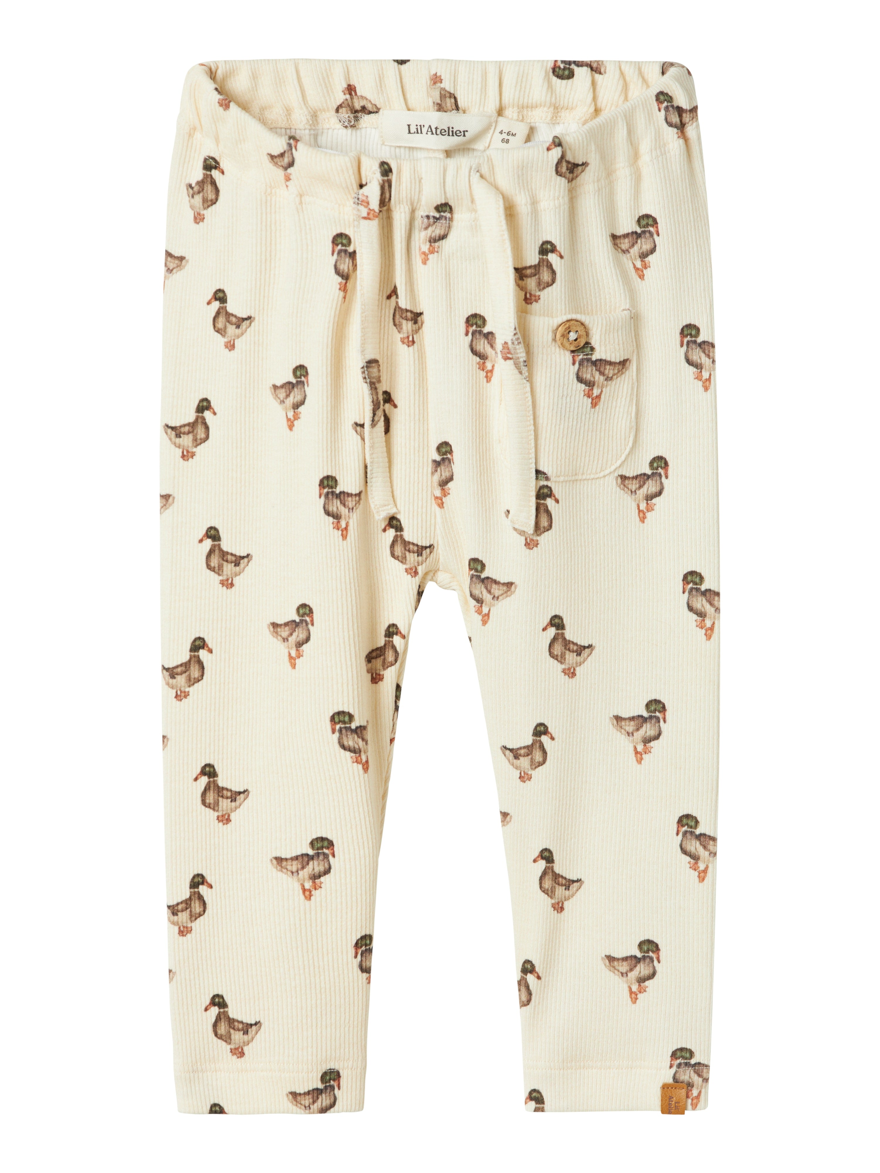 Lil Atelier Gavo Elf Loose Pants Turtledove Duck 56 Cm