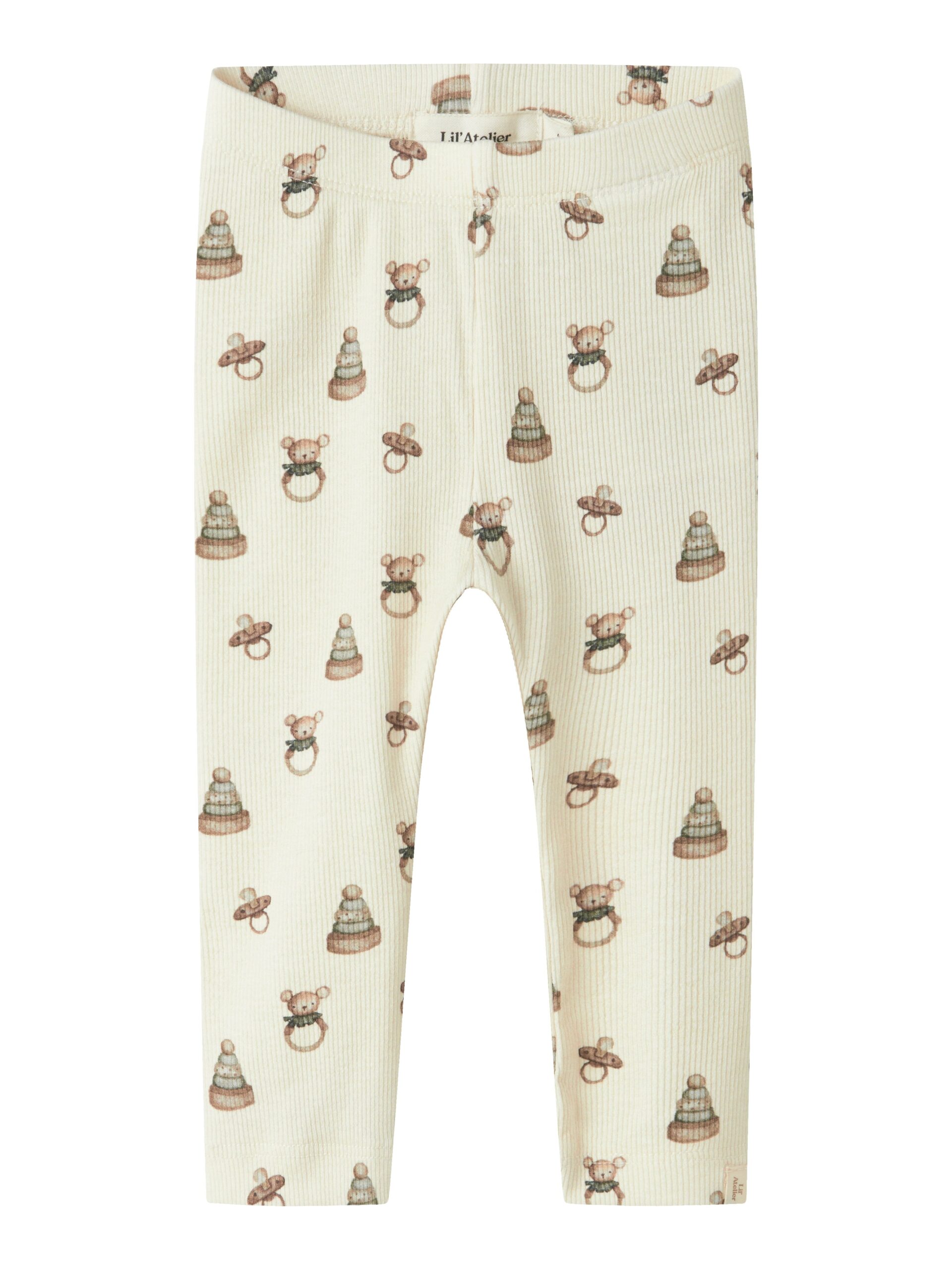 Lil Atelier Gavo Elf Slim Leggings Turtledove Toy 56 Cm