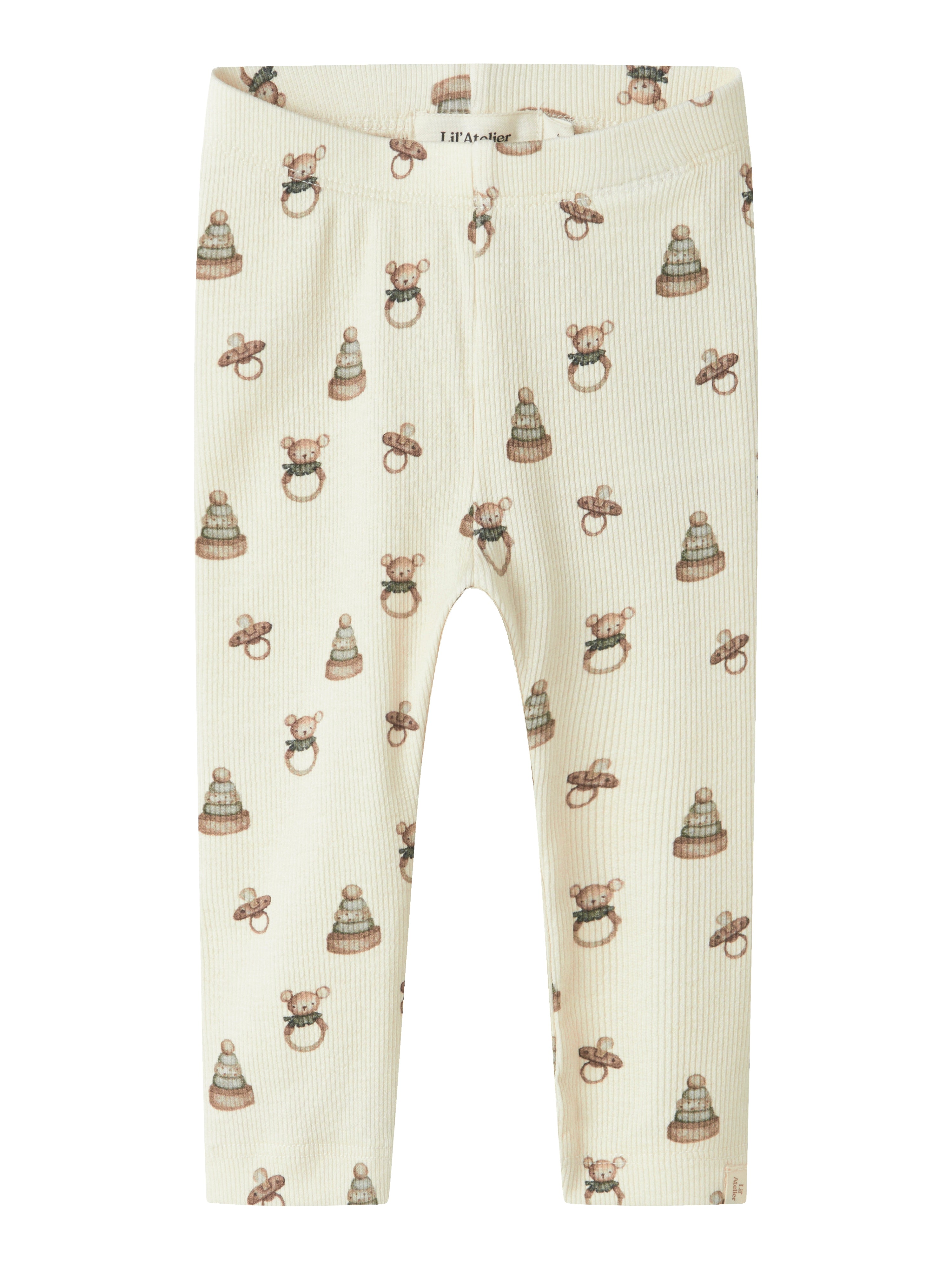 Lil Atelier Gavo Elf Slim Leggings Turtledove Toy 56 Cm