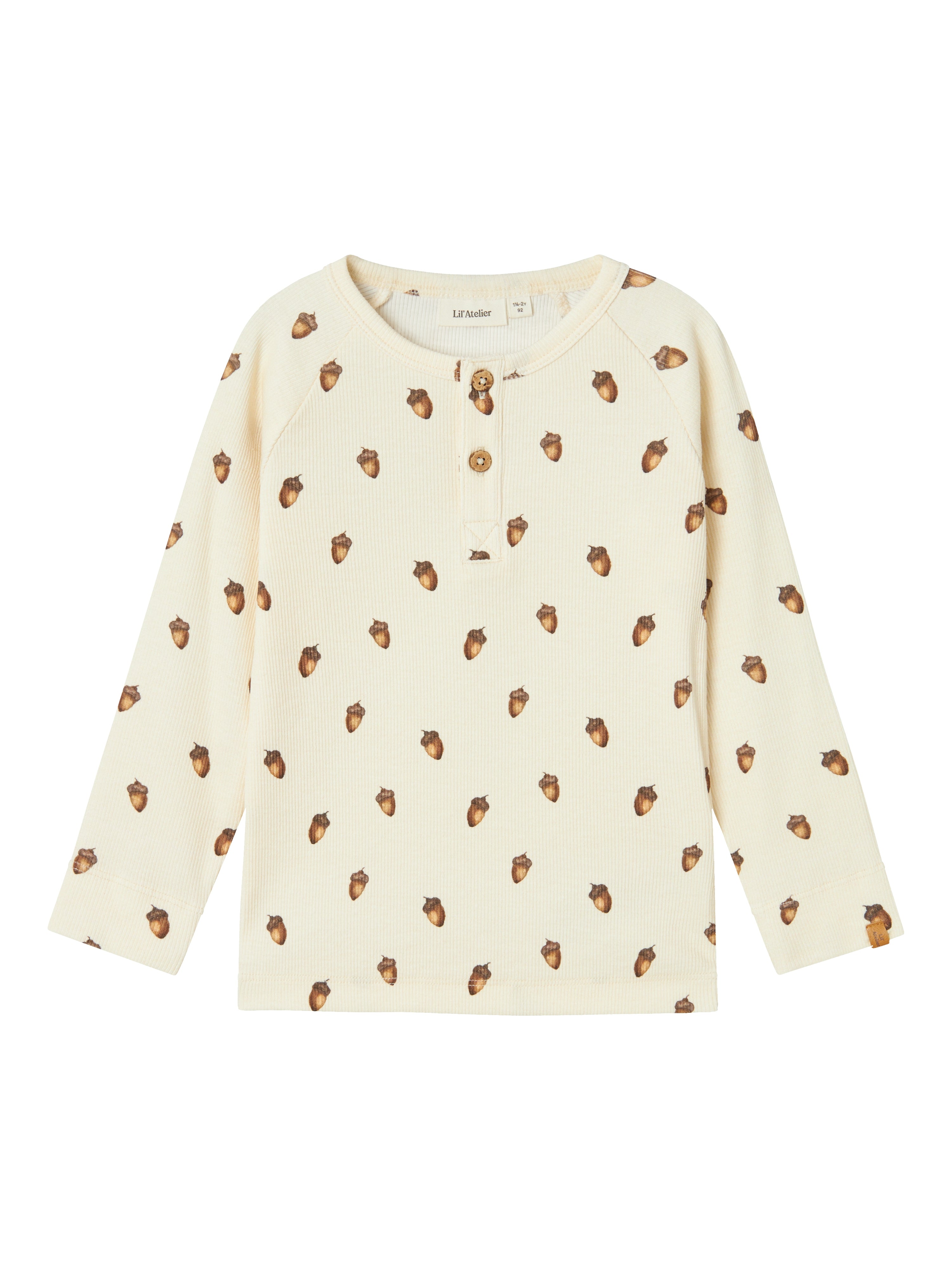Lil Atelier Gavo Elo Slim Top Turtledove Acorn 92 Cm