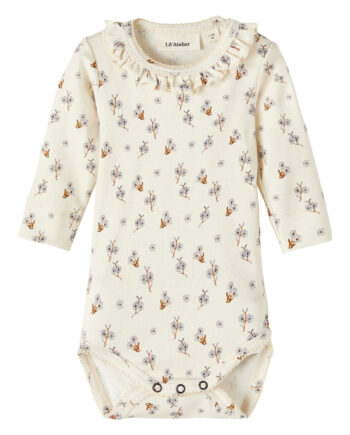 Lil Atelier Gaya Slim Ls Body Turtledove 56 Cm