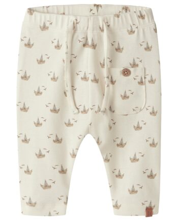 Lil Atelier Gayo Sak Loose Pants Coconut Milk Boat 56 Cm