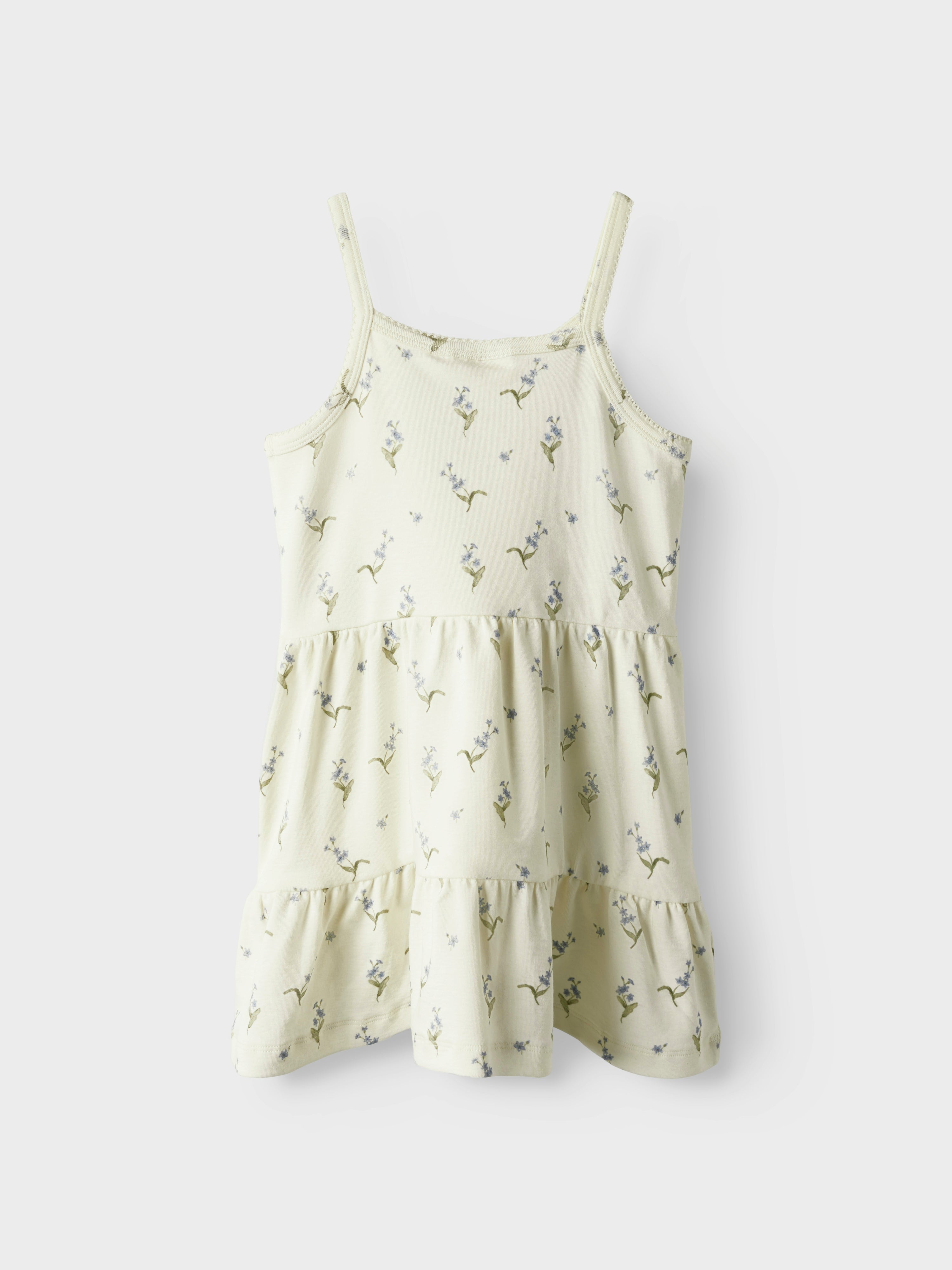 Lil Atelier Gayo San Strap Dress Coconut Milk Forget Med Not 92 Cm