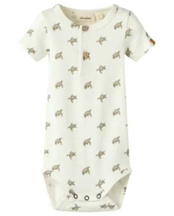 Lil  Atelier Gayo Sar Kortærmet Slim Body Coconut Milk 68