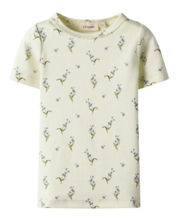Lil Atelier Gayo Sig Ss Top Coconut Milk Forget Med Not 92 Cm