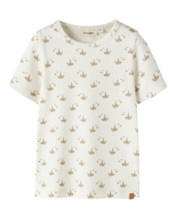 Lil Atelier Gayo Sor Ss Slim Top Coconut Milk Boat 92 Cm