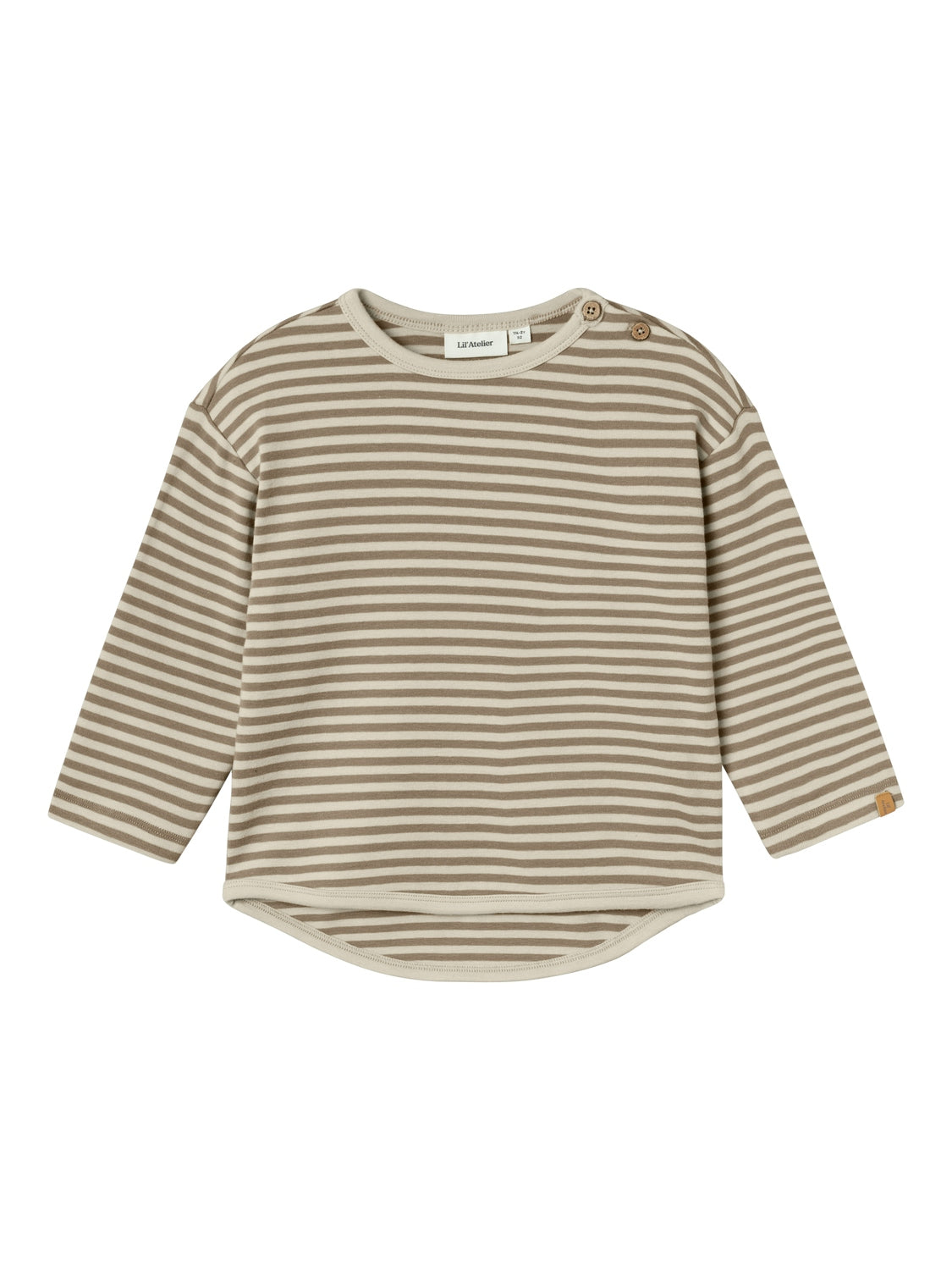 Lil Atelier Geo Alk Ls Top Birch 92 Cm