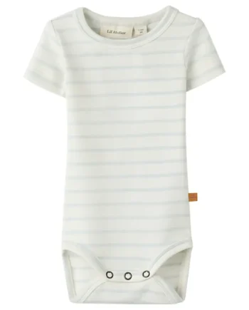Lil  Atelier Geo Apa Kortærmet Slim Body Coconut Milk 80
