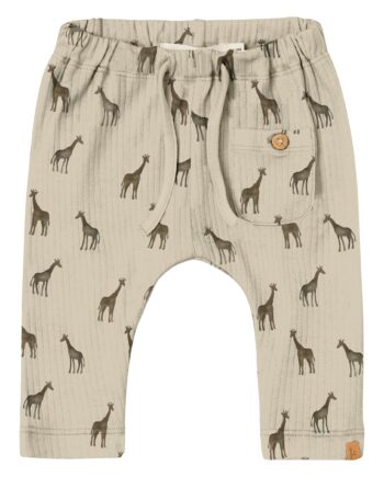 Lil Atelier Geo Loose Pant Fog Giraffe 56 Cm