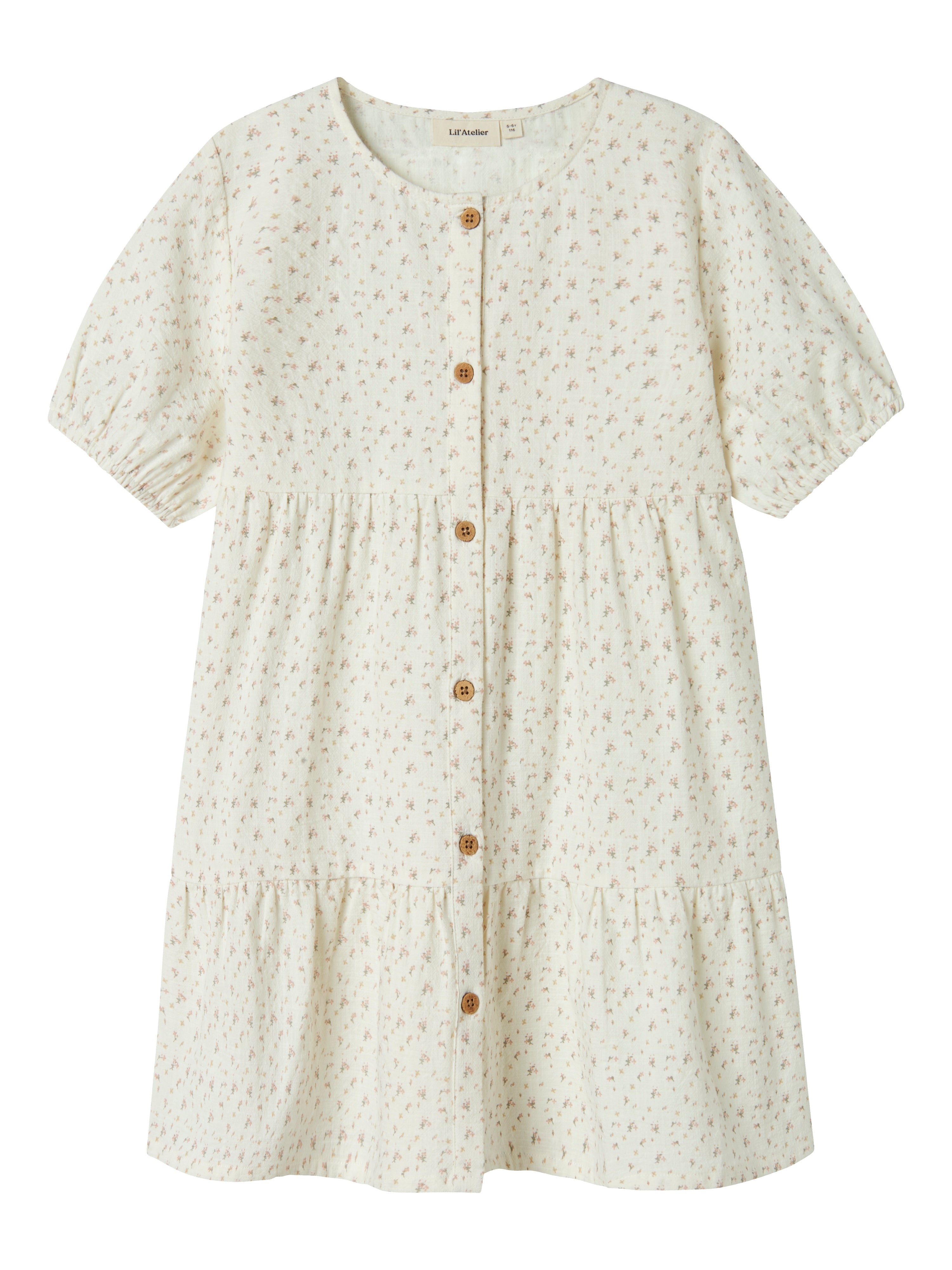 Lil Atelier Hailey Loose Dress Coconut Milk 92 Cm