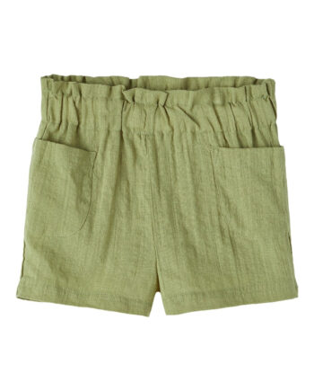 Lil Atelier Hessa Loose Shorts Girl- Sage 92 Cm