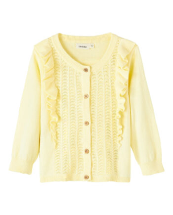Lil Atelier Hija Knit Cardigan Double Creme 92 Cm