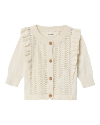 Lil Atelier Hija Knit Cardigan Turtledove 56 Cm