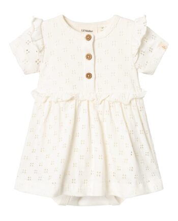 Lil Atelier Himaja Body Dress Coconut Milk 56 Cm