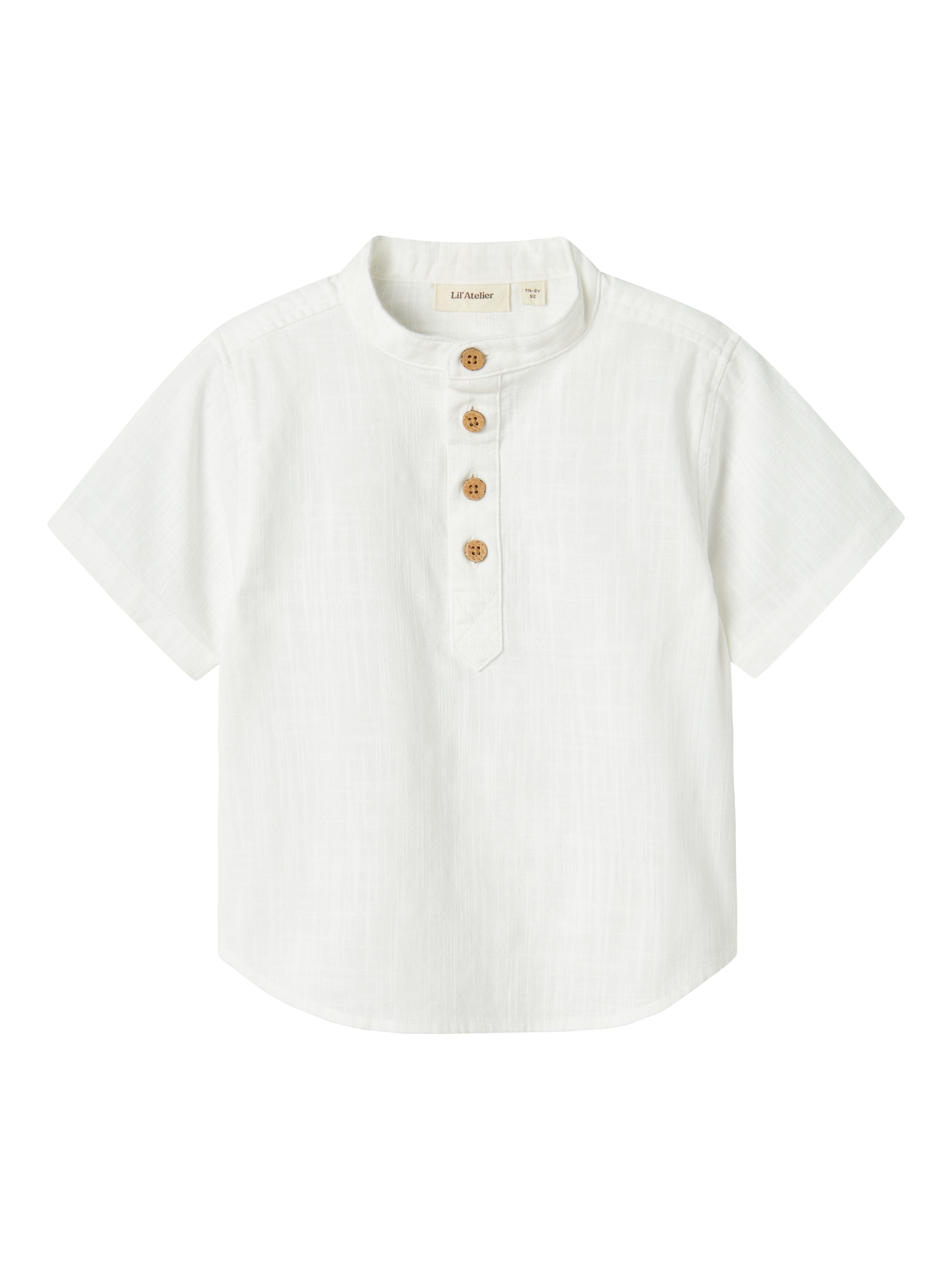 Lil Atelier Hugo Loose Shirt Coconut Milk 92 Cm