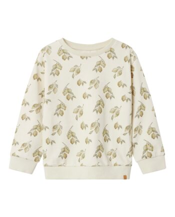 Lil Atelier Jobo Kio Loose Sweat Shirt Turtledove Lemons 92 Cm