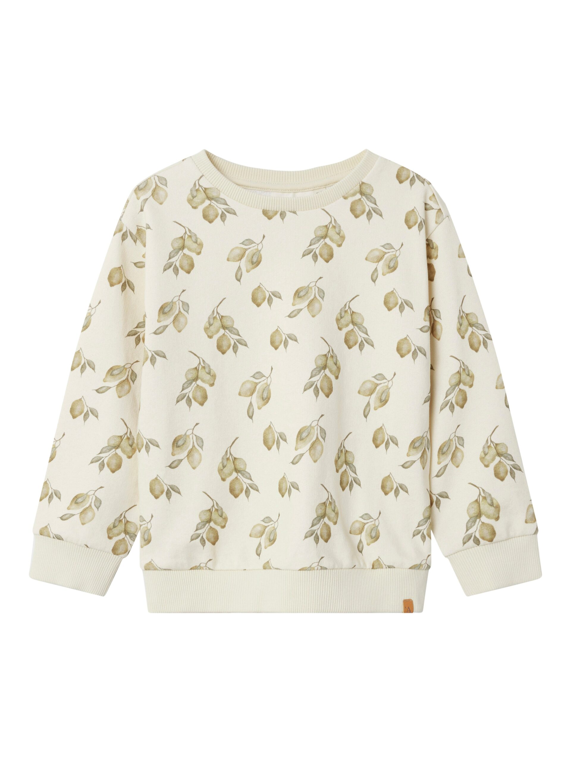 Lil Atelier Jobo Kio Loose Sweat Shirt Turtledove Lemons 92 Cm