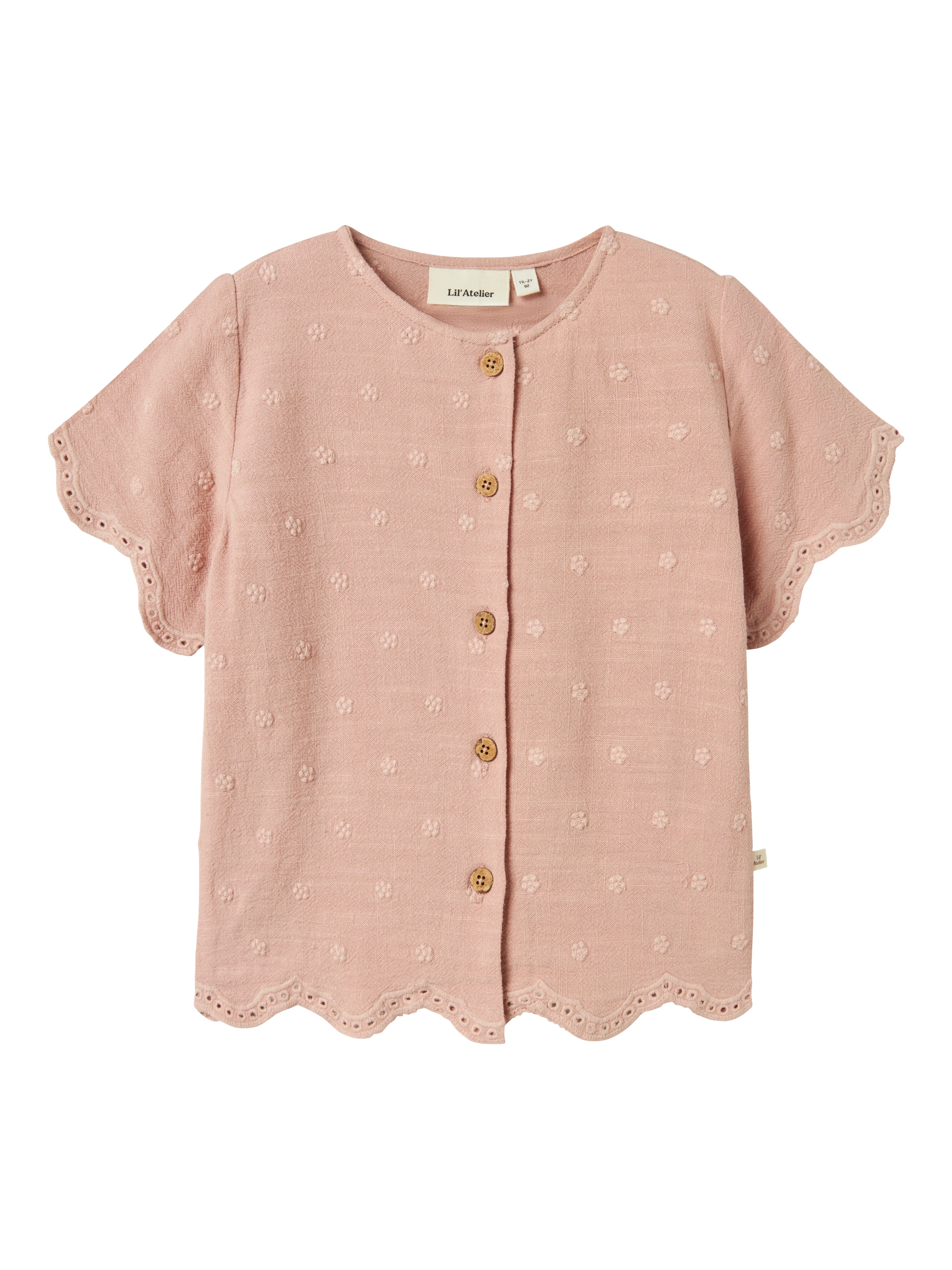 Lil Atelier Kaja Ss Shirt Misty Rose 92 Cm