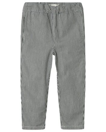 Lil Atelier Kasper Loose Twill Pants Dark Blue Denim 92 Cm