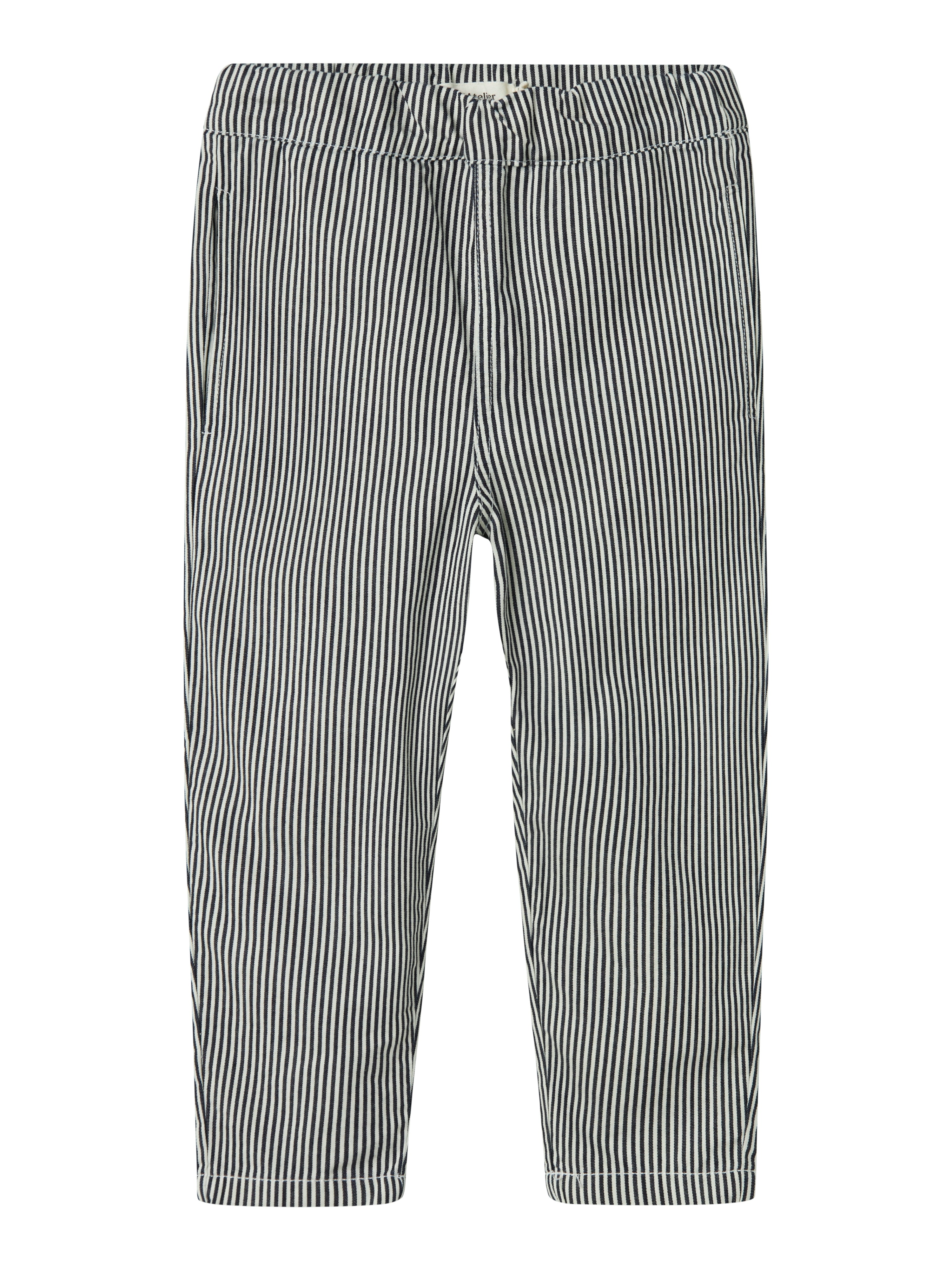 Lil Atelier Kasper Loose Twill Pants Dark Blue Denim 92 Cm