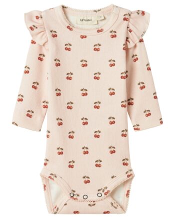 Lil Atelier Lavo Eve Body Noos Silver Peony Cherry 56 Cm