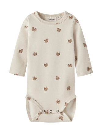 Lil Atelier Layo Kim Ls Slim Body Noos -turtledove Squirrel 56 Cm