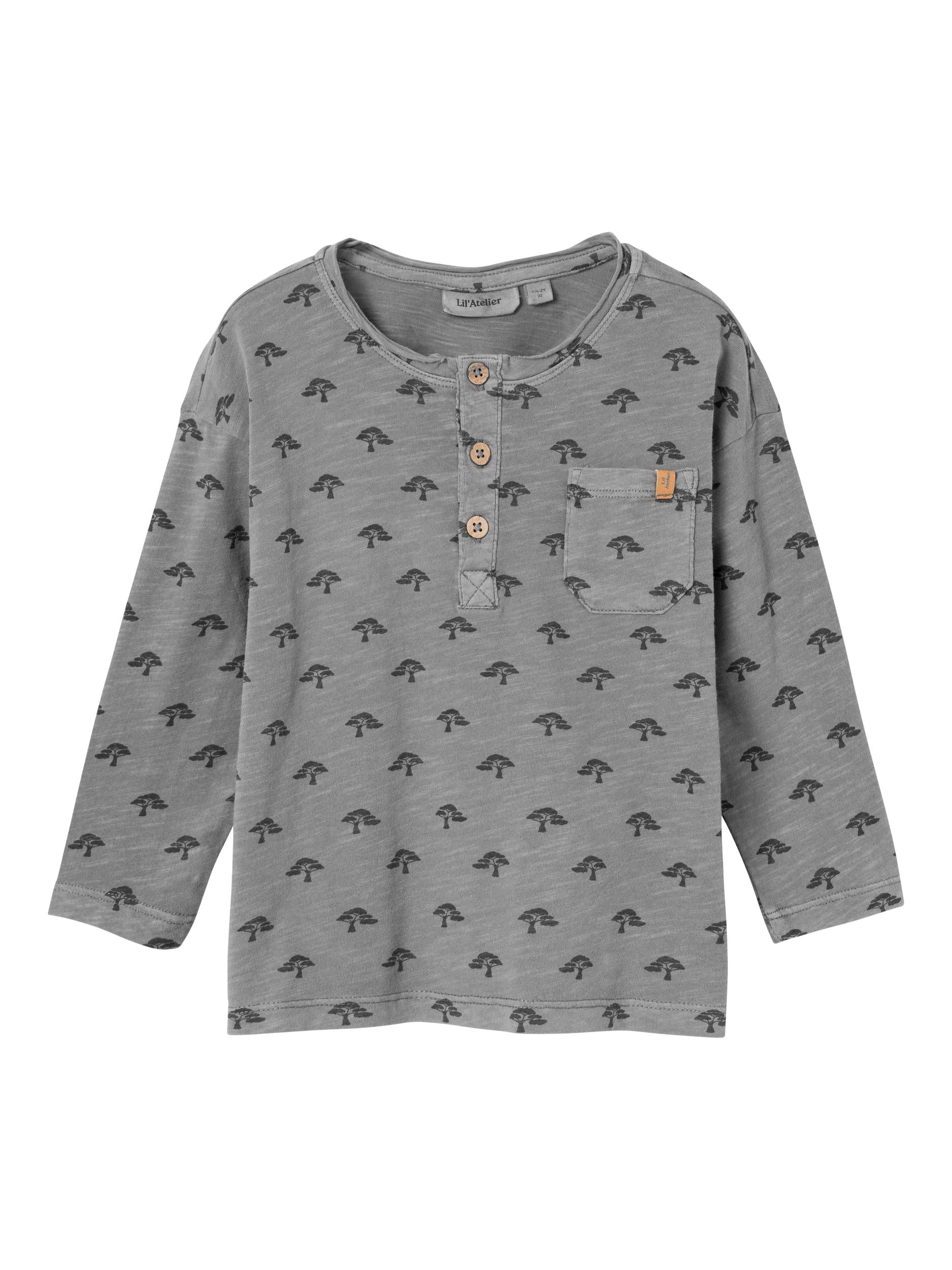 Lil Atelier Liam Loose Shirt Quiet Shade 92 Cm