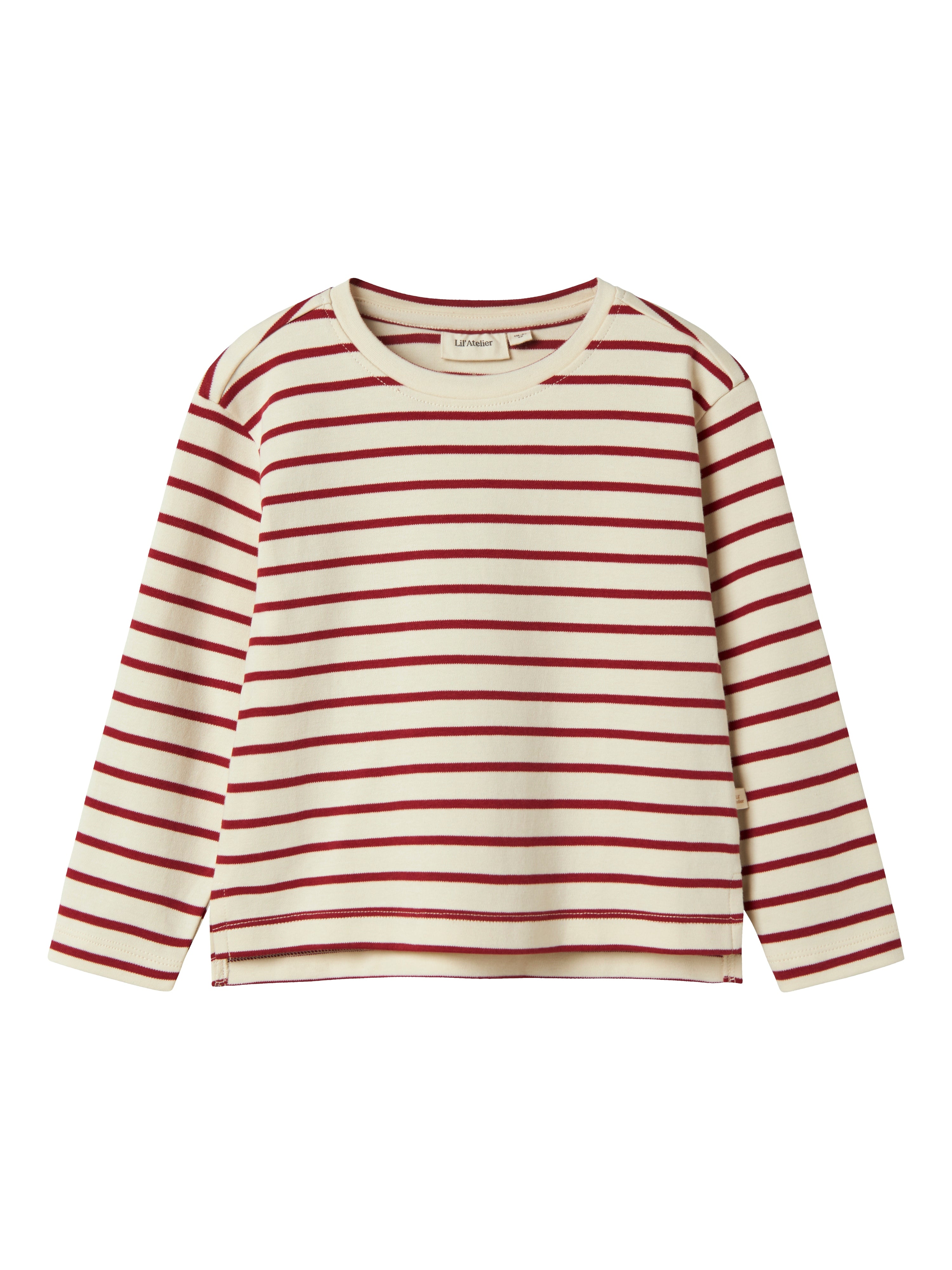 Lil Atelier Limia Loose Top Turtledove Red Dahlia 92 Cm
