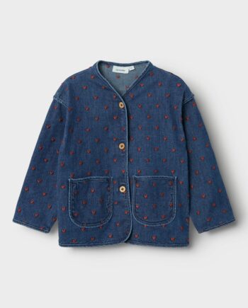 Lil Atelier Liva Denim Jacket Dark Blue Denim 92 Cm