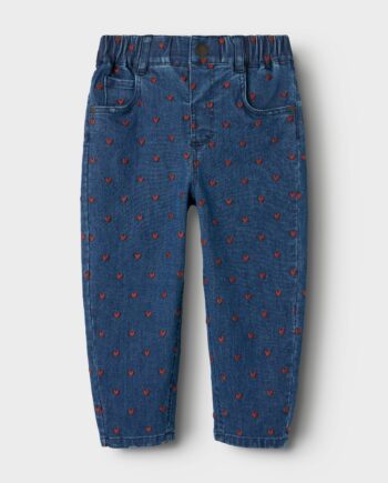 Lil Atelier Liva Loose Jeans Dark Blue Denim 92 Cm