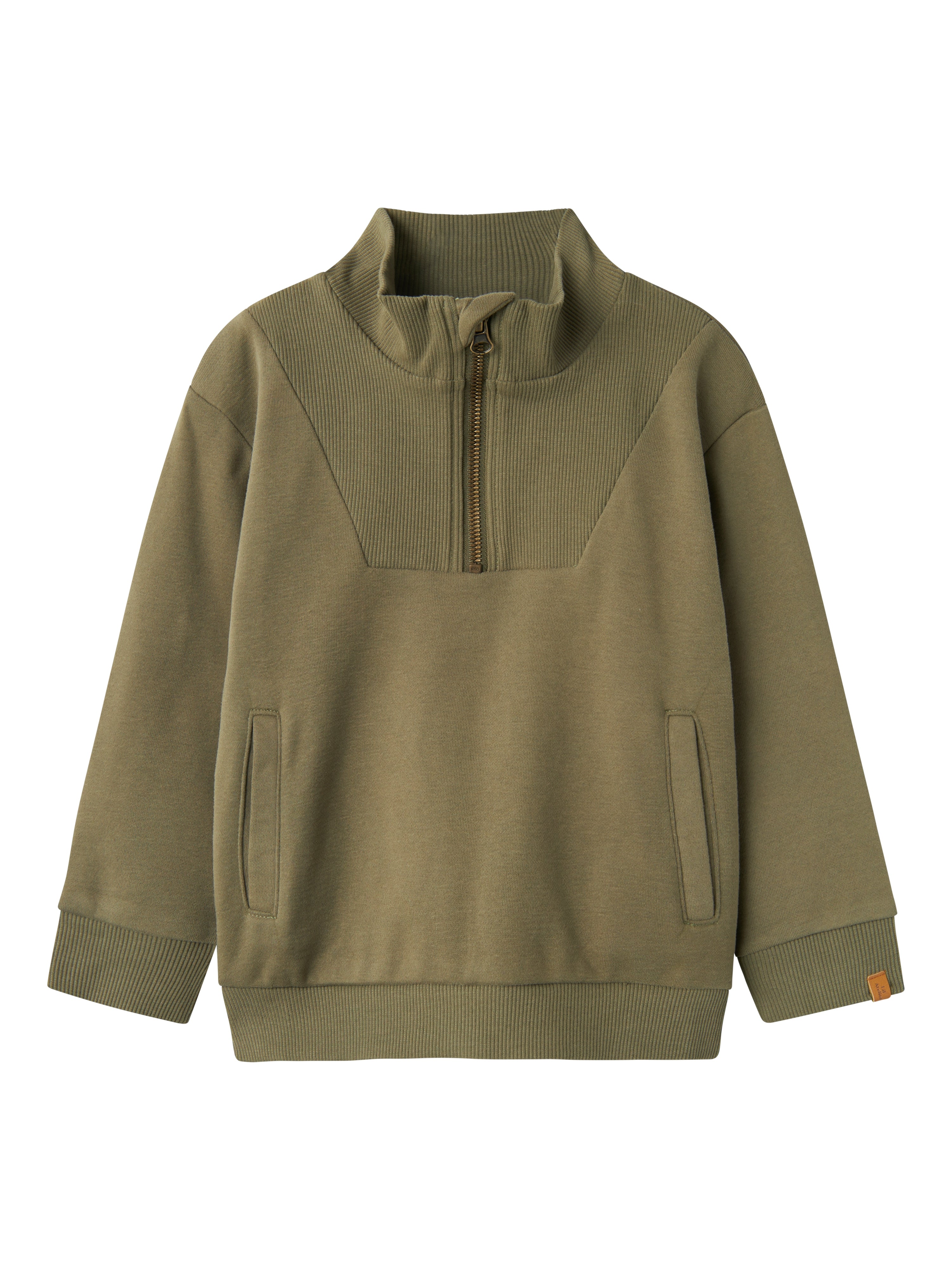 Lil Atelier London Rio Half Zip Sweat Shirt Kalamata 92 Cm