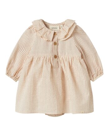 Lil Atelier Lucia Ls Body Dress Turtledove 56 Cm