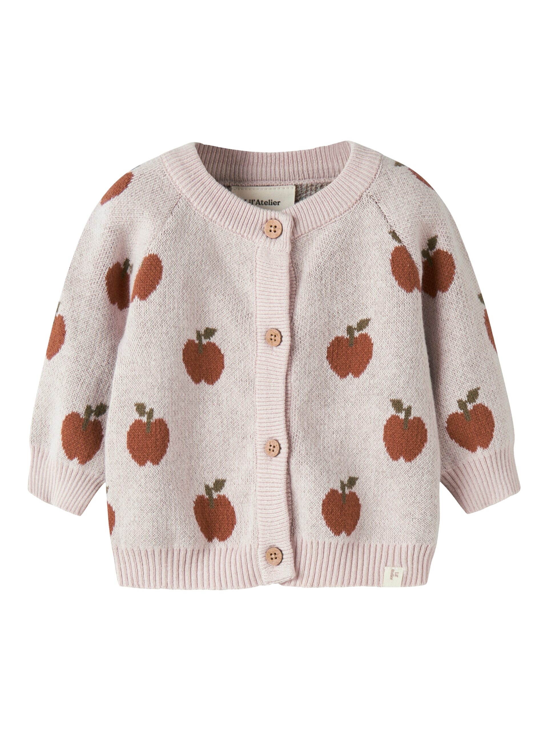 Lil Atelier Lulio Knit Cardigan Noos Hushed Violet 56 Cm
