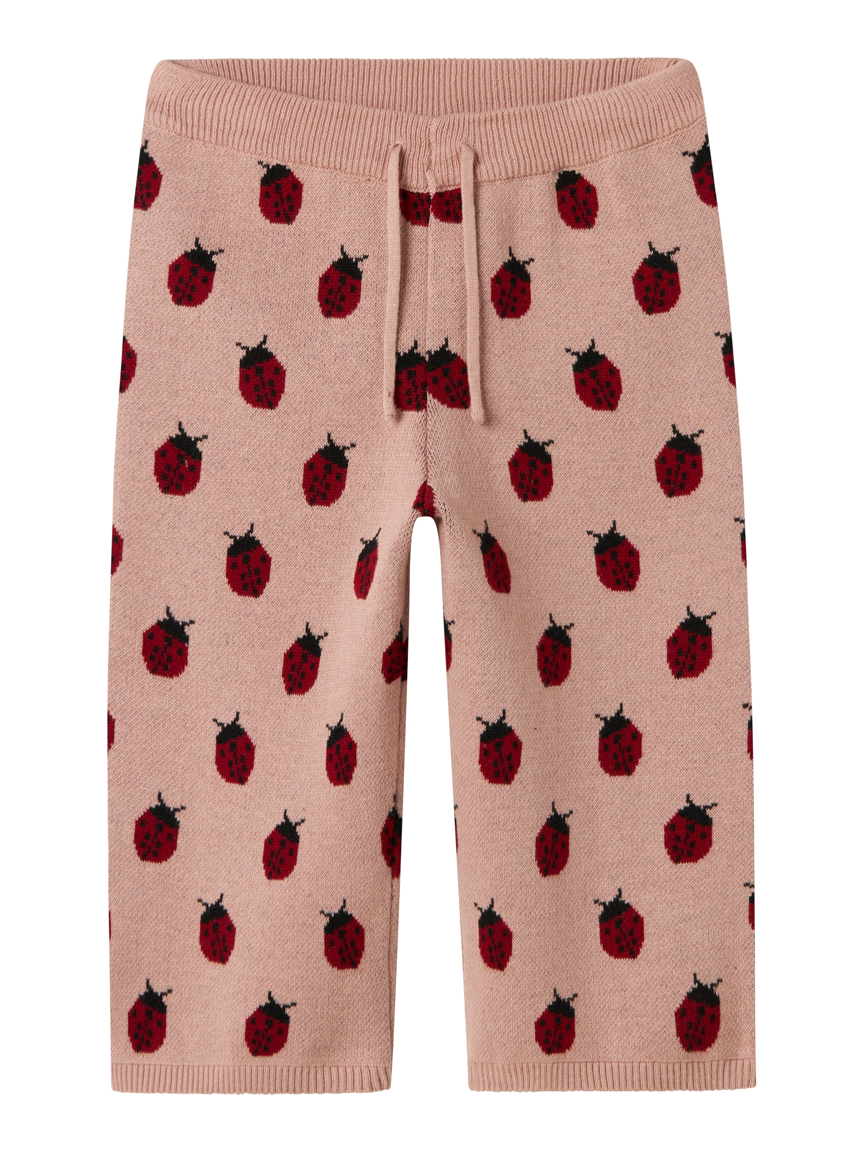 Lil Atelier Lulio Wide Knit Pants Misty Rose 92 Cm